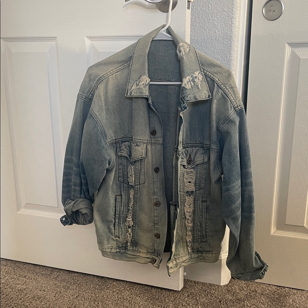 Carmar Distressed Jean Jacket - Blue